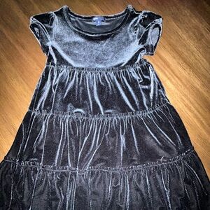 Beautiful Gap Girl Dress in black velour